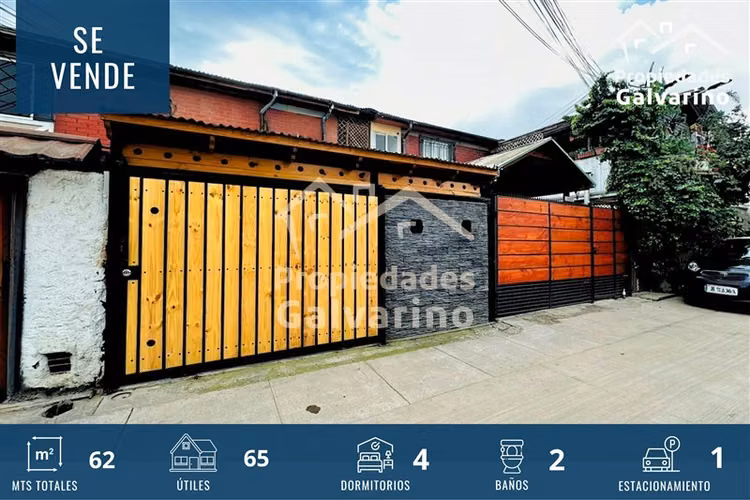 Casa en venta de 4 dorm. en Quilicura