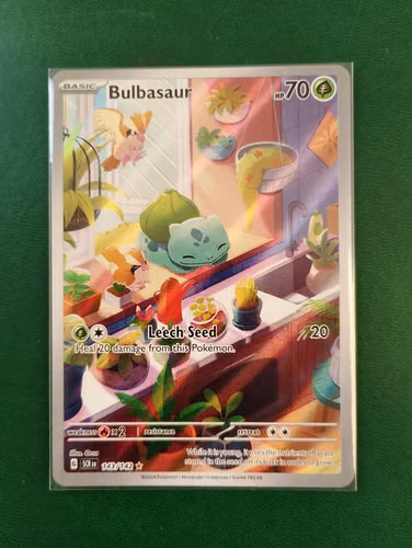 TCG Pokémon: Pikachu 173/165, Squirtle 148/142, Bulbasaur 143/142 + otras 25 cartas