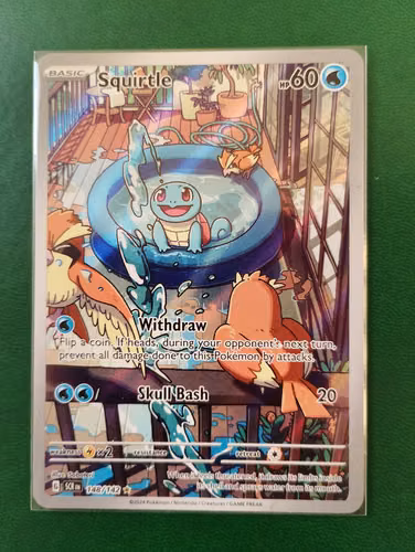 TCG Pokémon: Pikachu 173/165, Squirtle 148/142, Bulbasaur 143/142 + otras 25 cartas