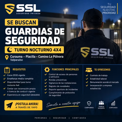 GUARDIAS DE SEGURIDAD PRIVADA – PLACILLA