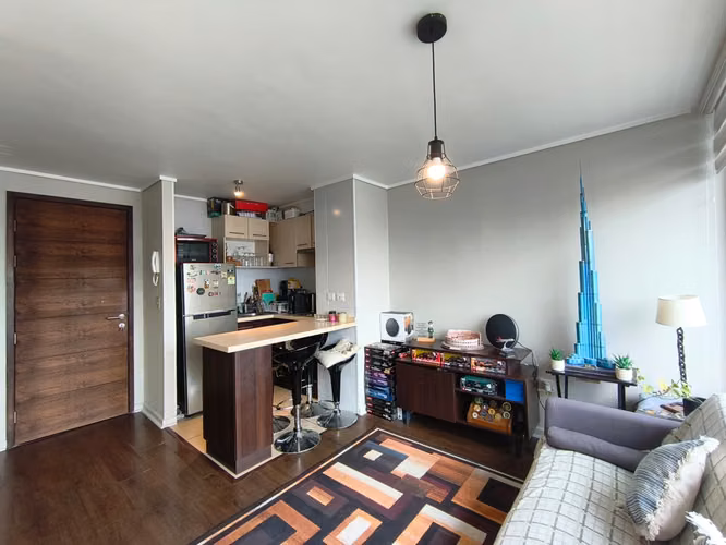 SE VENDE DEPARTAMENTO SEMI AMOBLADO EDIFICIO NEO MAIPÚ 1D 1B - Imagen 5