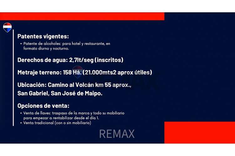 Casa con hostería y cabañas en el cajón del maipo