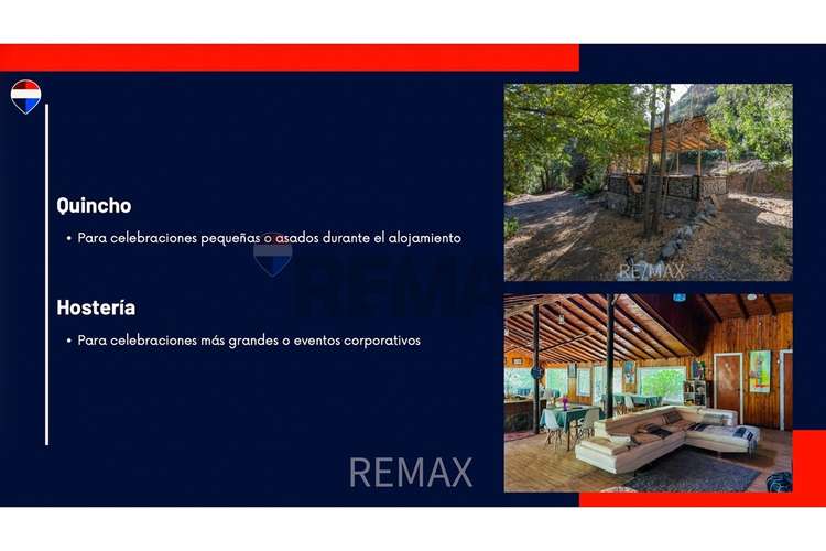 Casa con hostería y cabañas en el cajón del maipo