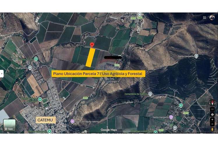 Investment opportunity in catemu: 10.4 acres /agricultural & solar potential