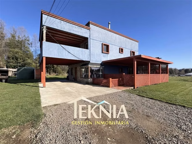 Venta Casa en Parcela 5 dormit. El Esfuerzo Huichahue Cunco