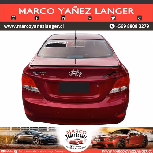 HYUNDAI ACCENT RB 1.4 / AÑO  KILOMETROS / EXCELENTE ESTADO