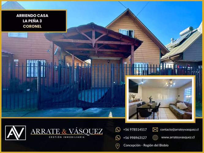 Arriendo CAsa 2 Dormitorios en La Peña 3 - Imagen 1