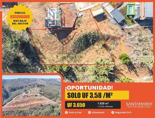 Sitio en venta en San José del Mar, Tomé