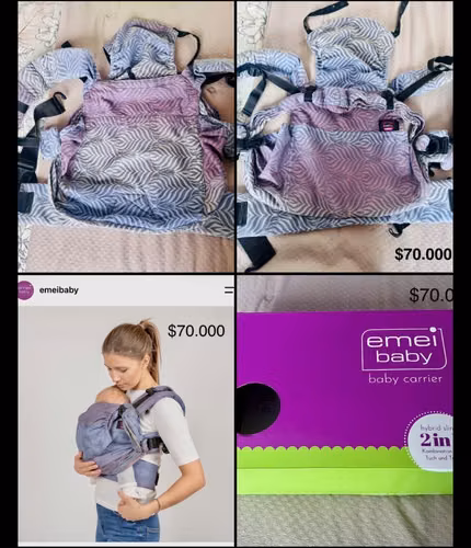 Mochila de porteo ergonómica evolutiva Emeibaby