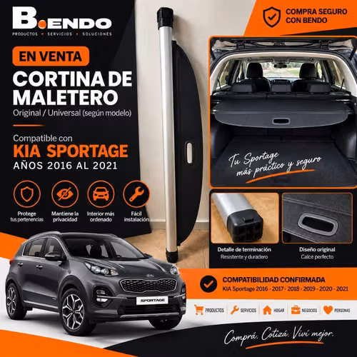 Cortina de Maletero KIA Sportage 2016–2021 | Original | BENDO