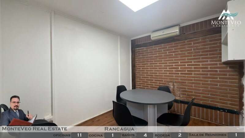 Oficina corporativa implementada de 283 m² en arriendo, Rancagua