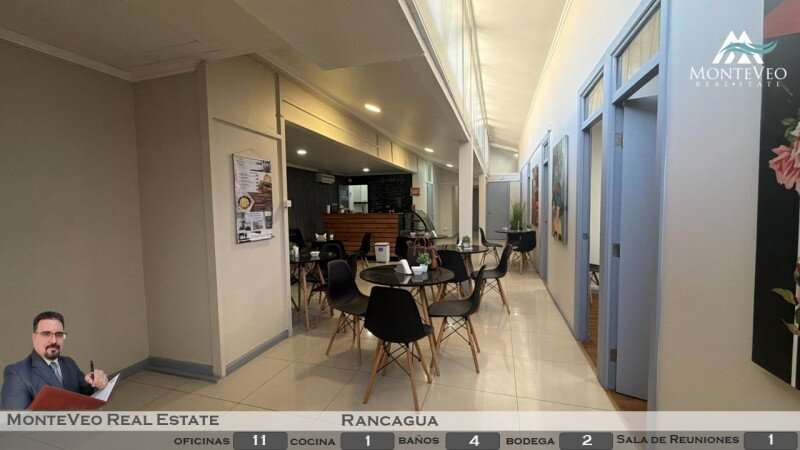 Oficina corporativa implementada de 283 m² en arriendo, Rancagua