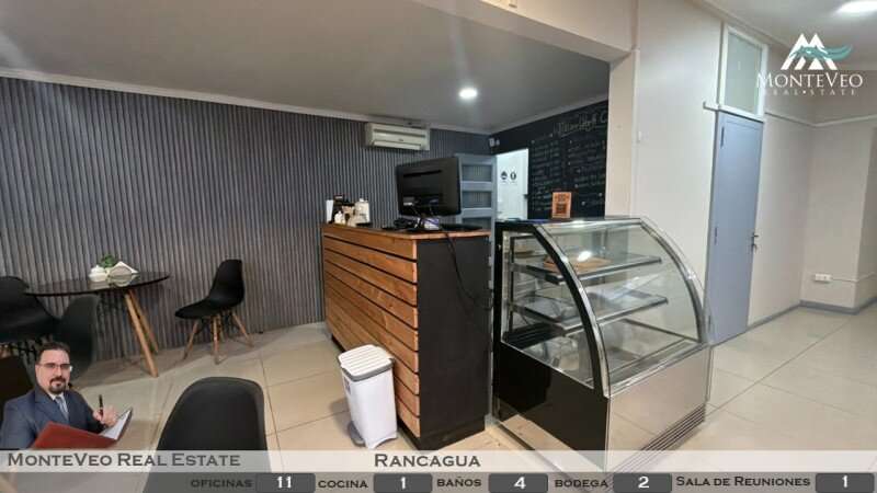 Oficina corporativa implementada de 283 m² en arriendo, Rancagua