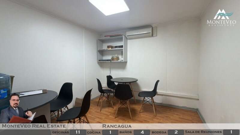 Oficina corporativa implementada de 283 m² en arriendo, Rancagua