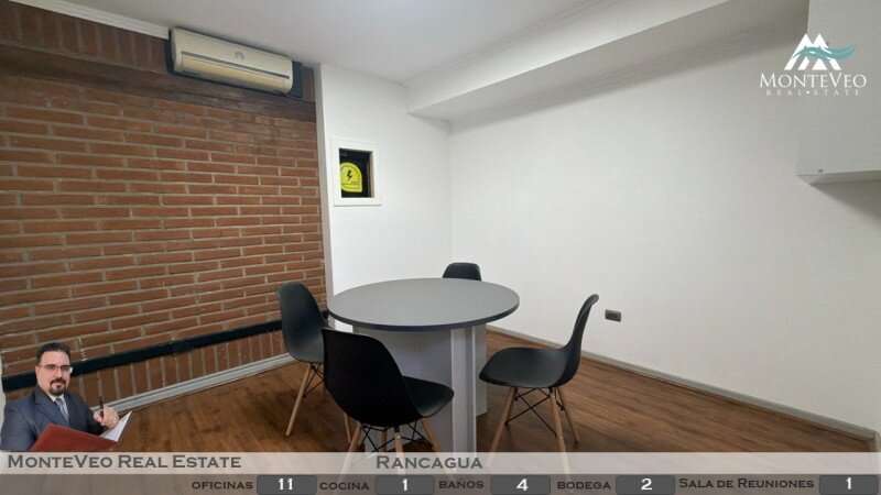 Oficina corporativa implementada de 283 m² en arriendo, Rancagua