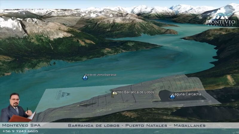 Loteo rural Barranca de Lobos, Puerto Natales: parcelas de 5 a 20 hectáreas (UF 780 por hectárea)