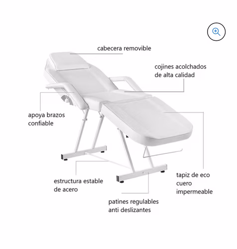 Camilla para masaje 3 cuerpos