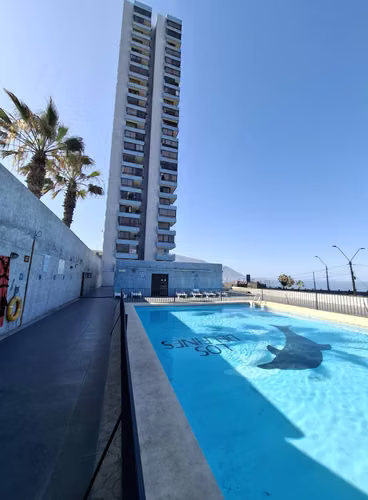Dpto 1 D, 1 B, Frente al Mar con Estacionamiento, Edificio Los DELFINES Iquique. - Imagen 20