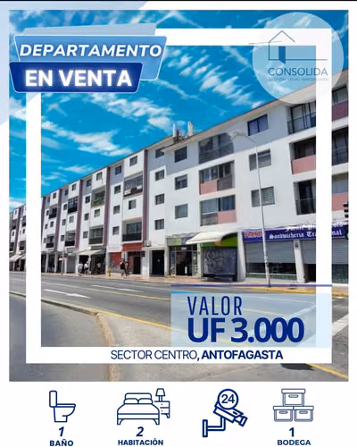 DEPARTAMENTO EN VENTA FRENTE A PLAZA COLON ANTOFAGASTA