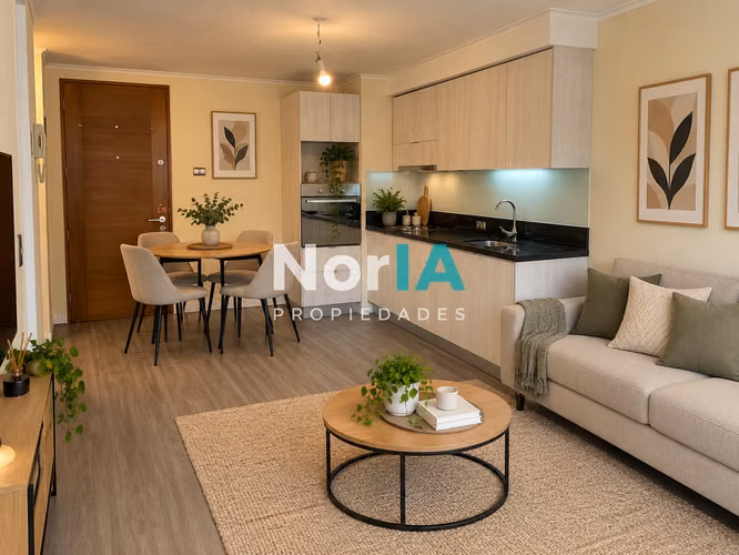 Arriendo Depto 1 dormitorio pasos metro moneda