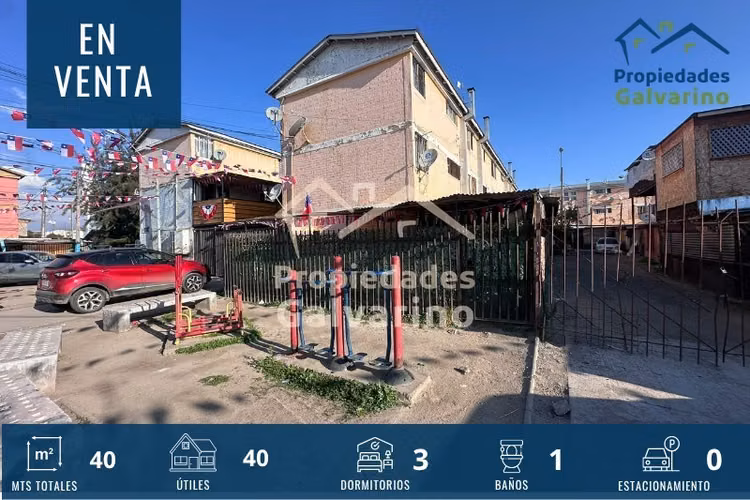 Departamento en venta de 3 dorm. en El Bosque