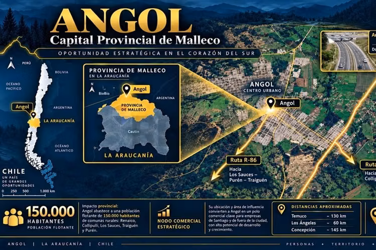 Terreno comercial en angol 1610 m2