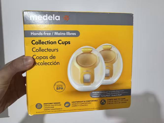 Extractor de leche Medela Swing Maxi Doble + Copas Hands-Free + Repuestos Nuevos