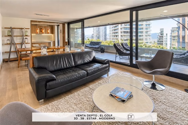Venta El Golf, Moderno, 3 dorm, estar, cocina semi-integrada - Imagen 2