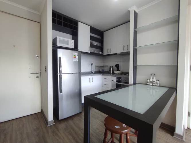 Arriendo Dpto. 1D + 1B + Terraza,  AMOBLADO. en Santiago Centro - Imagen 4