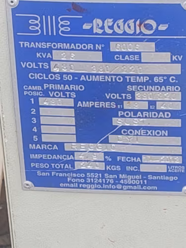 Transformador Monofásico Seco 5 KVA 380V/120V Con Pantalla Electroestática