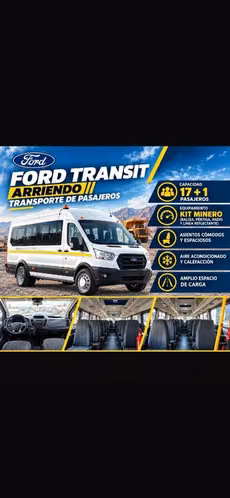 Arriendo Ford transit 17+1