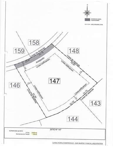 Punta Puertecillo, terreno con vista al mar de 5.600 m2. Exclusivo
