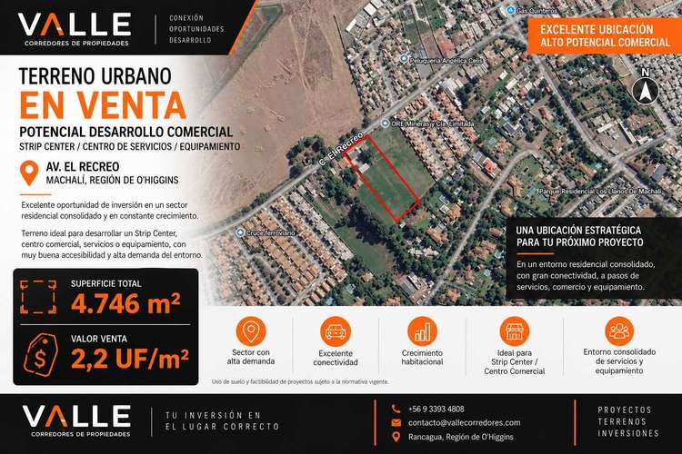 Venta Terreno Urbano Comercial Machalí (183342)
