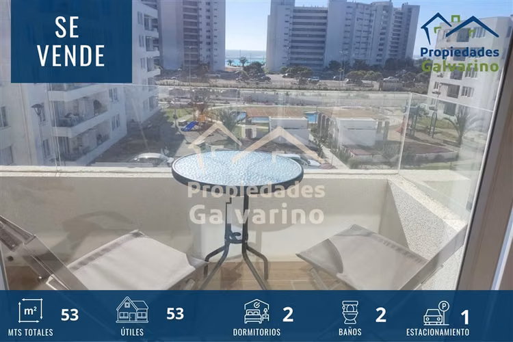 Departamento en venta de 2 dorm. en La Serena amoblado