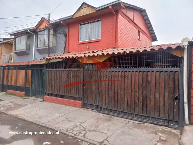 CASA DOS PISOS, 3 HAB 2 BAÑ, QUILICURA