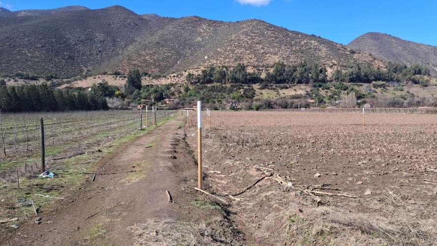 A pasos de Escuela Salesiana Catemu y calle principal/ Agua y factibilidad de luz