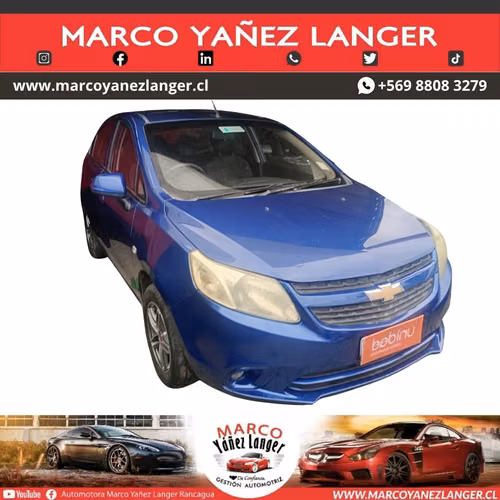 CHEVROLET SAIL 1.4 / AÑO  KILOMETROS / EXCELENTE ESTADO