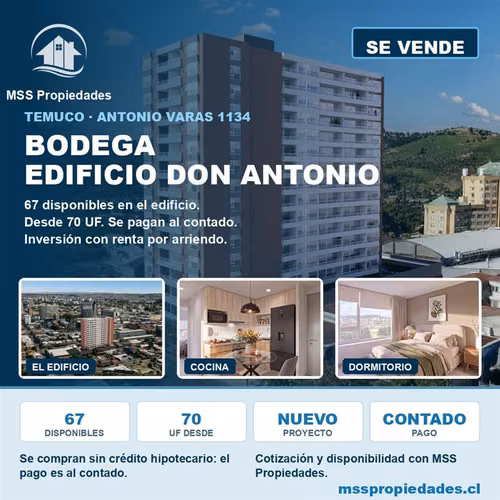 Bodega en venta en Temuco