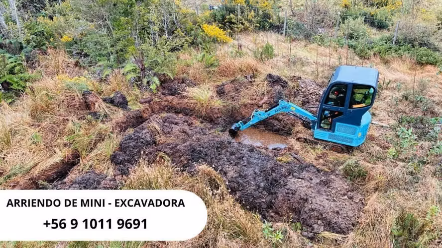 Se arrienda mini excavadora