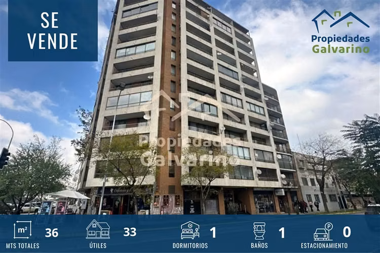 Departamento en venta de 1 dorm. en Santiago