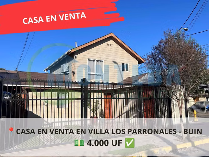 Casa en venta en Villa  Parronales Buin (183851)