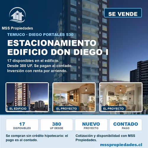Estacionamiento en venta en Temuco