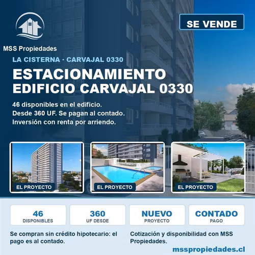 Estacionamiento en venta en La Cisterna