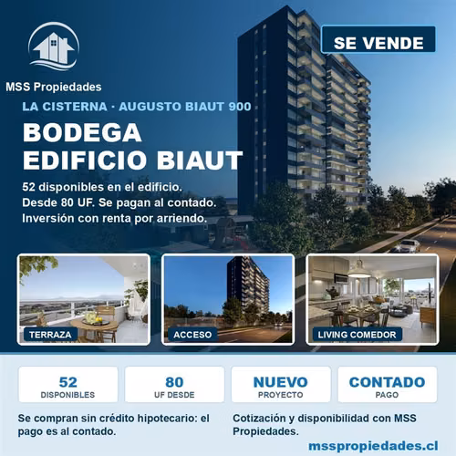 Bodega en venta en La Cisterna