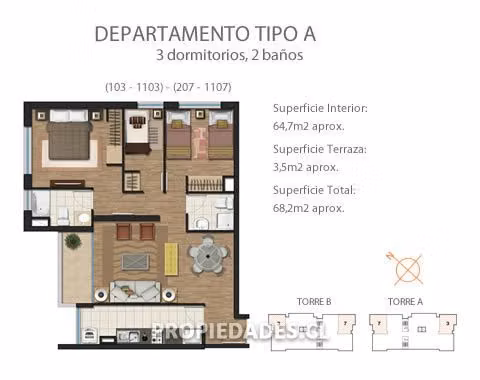 Depto en venta 3D 2B, estacionamiento y bodega en La Florida - Imagen 16