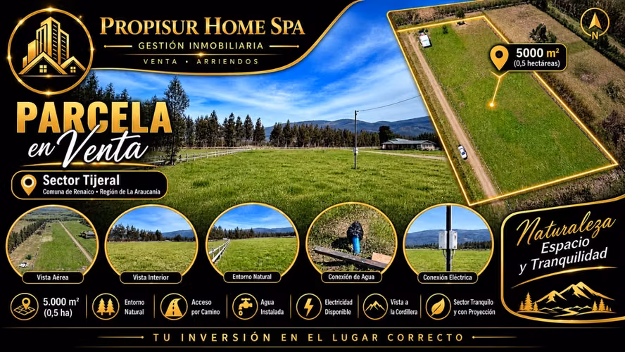 Parcela en venta en Tijeral 5.000 m² | Camino El Nogal