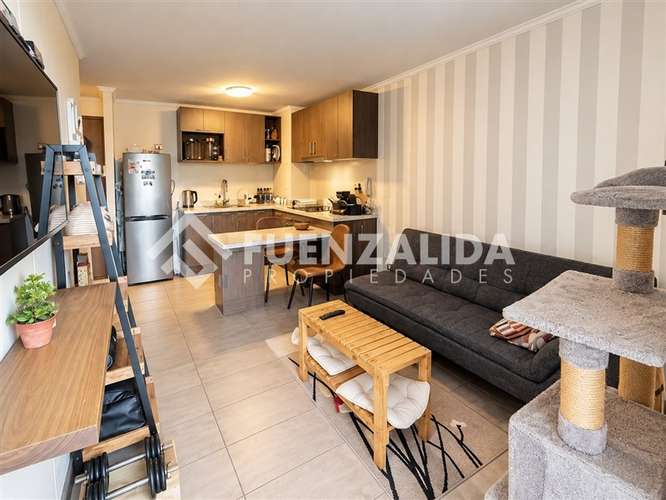 Departamento en venta de 2 dorm + Bodega. en La Cisterna