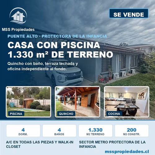 Casa en venta de 4 dorm. German Ebbinghaus 2534 P Alto