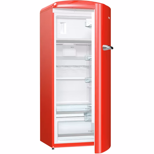Refrigerador Gorenje color rojo usado - Imagen 2
