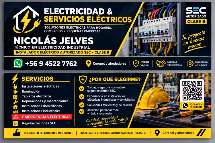 Electricista Autorizado SEC Clase B | Coronel y Alrededores